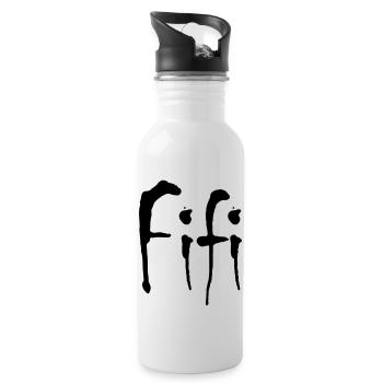 Fifi - Gourde avec paille intégrée - blanc - Droite