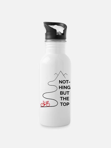 Roadbike - rien que le top - Gourde avec paille intégrée - blanc