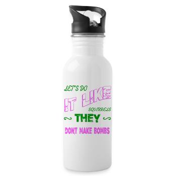 1960s quote hippie fun hippy awesome family - Trinkflasche mit integriertem Trinkhalm - Weiß - Rechts