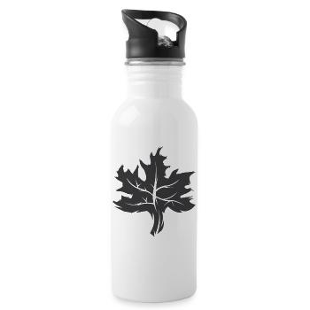 Maple Leaf Illustration Nature Forest Icône graphique - Gourde avec paille intégrée - blanc - Droite
