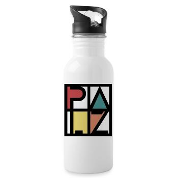 Palz Kreativ Design - Trinkflasche mit integriertem Trinkhalm - Weiß - Rechts