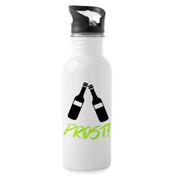 Beer Cheers - Water bottle with straw - white - Right