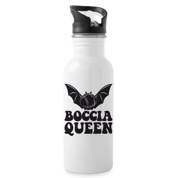 Boccia Queen Boules Balls Halloween Costume Boules - Gourde avec paille intégrée - blanc - Droite