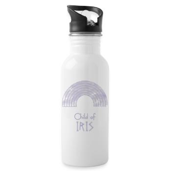 Child of Iris – Percy Jackson inspired design - Water bottle with straw - white - Right