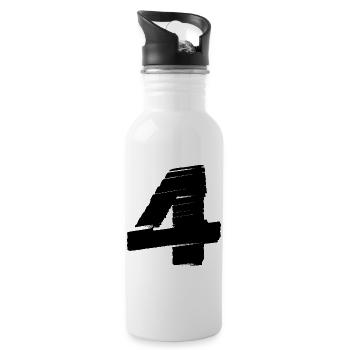Maillot 4 numéros - Gourde avec paille intégrée - blanc - Droite