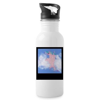 Vogelfrei - Trinkflasche mit integriertem Trinkhalm - Weiß - Rechts