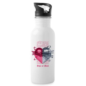 Design state of mind - Water bottle with straw - white - Right