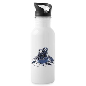 Wassersport - Trinkflasche mit integriertem Trinkhalm - Weiß - Rechts