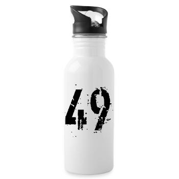 49 Nombre 49 - Gourde avec paille intégrée - blanc - Droite