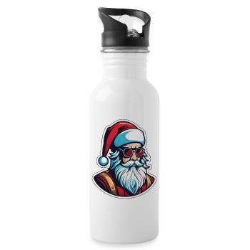Weihnachtsmann Weihnachten Illustration - Trinkflasche mit integriertem Trinkhalm - Weiß - Rechts