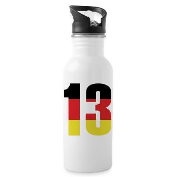 Maillot 13 numéros Allemagne - Gourde avec paille intégrée - blanc - Droite