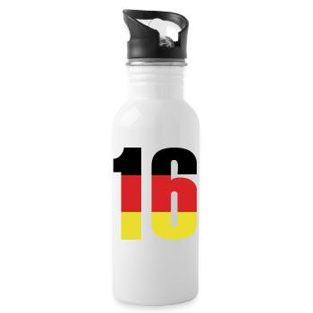 Maillot 16 numéros Allemagne - Gourde avec paille intégrée - blanc - Droite