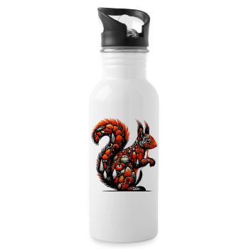 Squirrel - Water bottle with straw - white - Right
