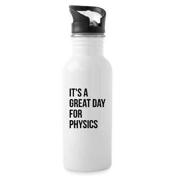 Physics - Water bottle with straw - white - Right