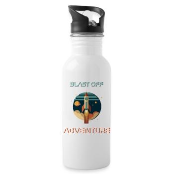 Blast Off Adventure - Water bottle with straw - white - Right