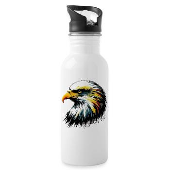Aigle - Gourde avec paille intégrée - blanc - Droite