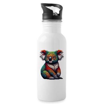 Koala - Gourde avec paille intégrée - blanc - Droite