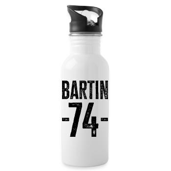 Bartın 74 – Natur und Tradition aus Türkiye - Trinkflasche mit integriertem Trinkhalm - Weiß - Rechts