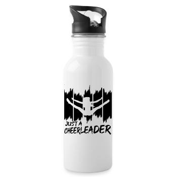 Cheerleader - Water bottle with straw - white - Right