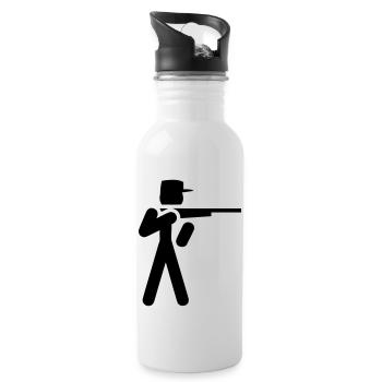 hunter - Water bottle with straw - white - Right