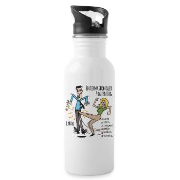 International Women's Day (8 March Edition) - Water bottle with straw - white - Right