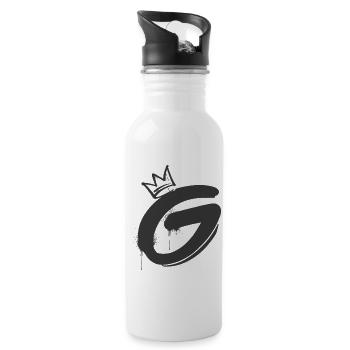 G - Water bottle with straw - white - Right