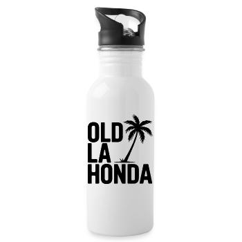 Altes La H onda Vintage Climb Logo - Trinkflasche mit integriertem Trinkhalm - Weiß - Rechts