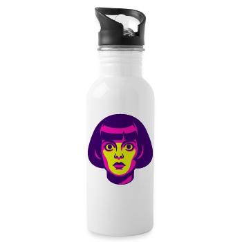 Hypno Beauty 60s - Water bottle with straw - white - Right