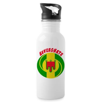 Auvergne - Trinkflasche mit integriertem Trinkhalm - Weiß - Rechts