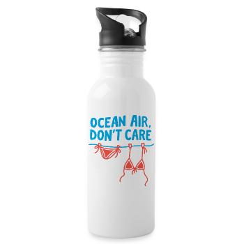 T-shirt Ocean Air Laundry Day - Gourde avec paille intégrée - blanc - Droite