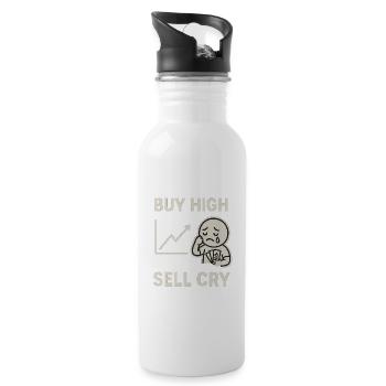 ACHETER HIGH SELL CRY - Gourde avec paille intégrée - blanc - Droite