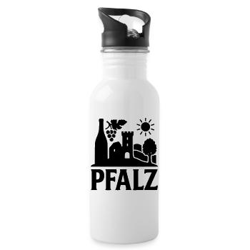 Palatinate Landmark - Water bottle with straw - white - Right