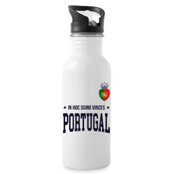T-shirt typographique Portugal Bold 2025 - Gourde avec paille intégrée - blanc - Droite