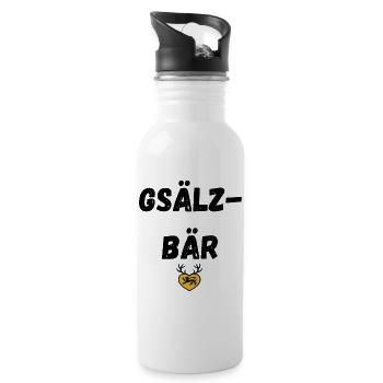 Gsälzbär Swabian - Gourde avec paille intégrée - blanc - Droite