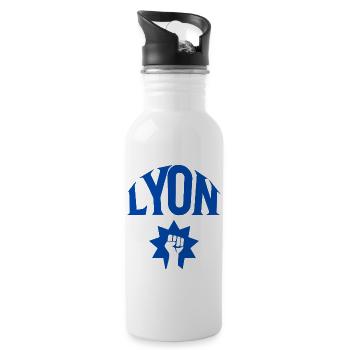 Lyon - Trinkflasche mit integriertem Trinkhalm - Weiß - Rechts