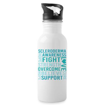 Scleroderma - Water bottle with straw - white - Right