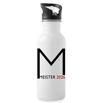 Congratulations on the 2026 championship - Water bottle with straw - white - Right