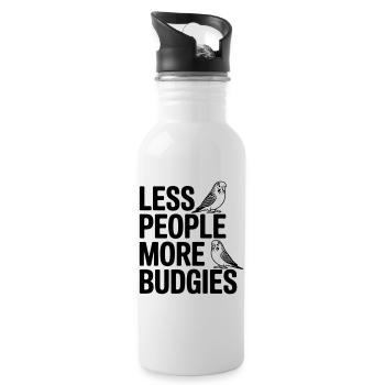More budgies - Water bottle with straw - white - Right