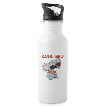 Koala Cool Heart Gläser - Trinkflasche mit integriertem Trinkhalm - Weiß - Rechts