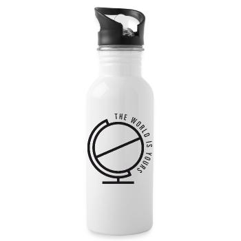The world is yours - Water bottle with straw - white - Right