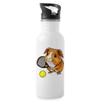 Tennis Cobaye - Gourde avec paille intégrée - blanc - Droite