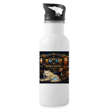 T-shirt de bannière de jeu - Gourde avec paille intégrée - blanc - Droite