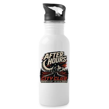 City Club - Water bottle with straw - white - Right