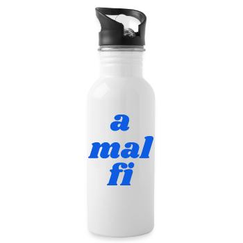 a mal fi - Trinkflasche mit integriertem Trinkhalm - Weiß - Rechts