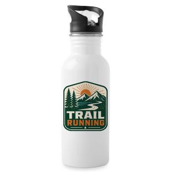 Trailrunning - Trinkflasche mit integriertem Trinkhalm - Weiß - Rechts