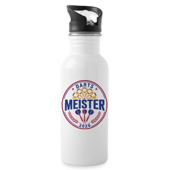 Darts Champion 2026, Winner Shirt, Hoodie, Cap, Bag - Water bottle with straw - white - Right