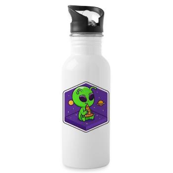 Alien Pizza Scout - Gourde avec paille intégrée - blanc - Droite