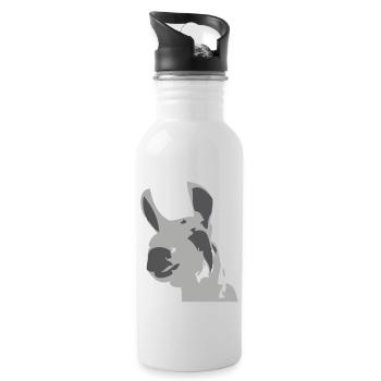 lama - Trinkflasche mit integriertem Trinkhalm - Weiß - Rechts