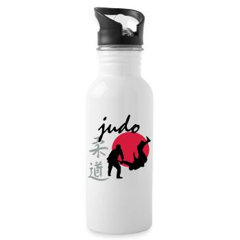 judo - Water bottle with straw - white - Right