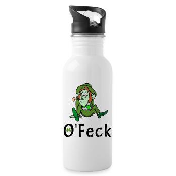 Irish Feck - Trinkflasche mit integriertem Trinkhalm - Weiß - Rechts